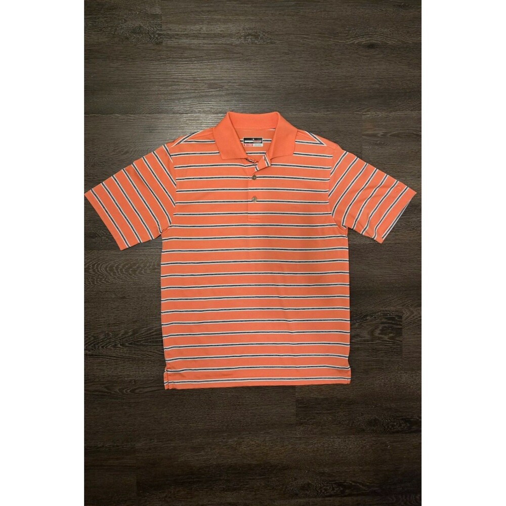 Grand Slam Performance Men's Striped Golf Polo Shirt – Size Small